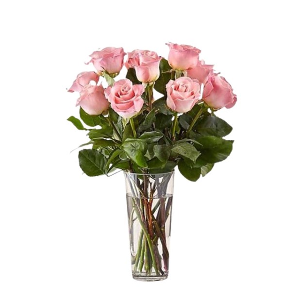 Arranjo 12 rosas rosa-b960971b-6e02-452f-ae96-1464b8a6016f