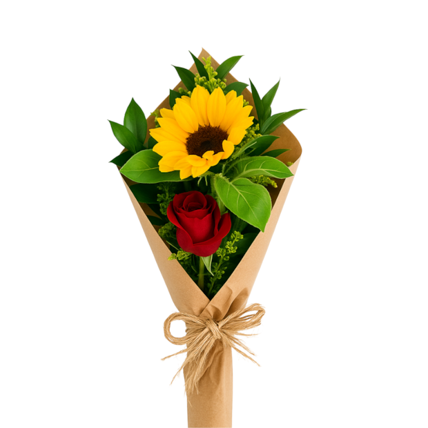 Buquê A rosa e o Girassol-b9aad4eb-aeec-4cc9-a97f-cd5bb8476642
