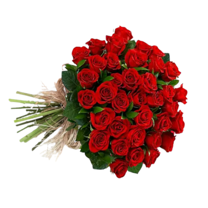 Buquê de 36 Rosas vermelhas