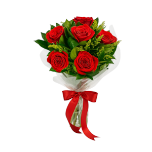 Buquê de 6 Rosas colombianas