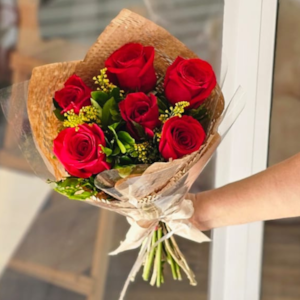 Buquê de 6 Rosas colombianas