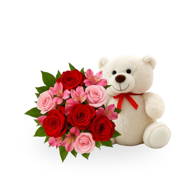 Buquê de Astromélias e Rosas - Fofura sem Limites-fc5e5b02-753e-4d65-9942-17f3ed03192a