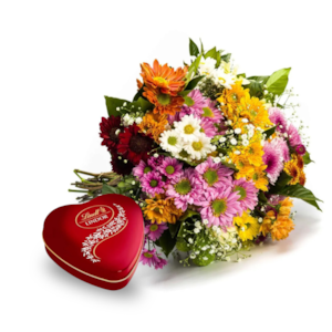 Buquê de Flores do Campo e Lindt