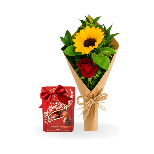Kit Sorrisos e Flor - A rosa e o Girassol e Lindt-a0d148ed-38b9-4e0c-9630-b626cb0f042c